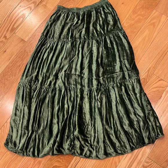 Vintage Other Destination deep sage green maxi skirt - Picture 4 of 5